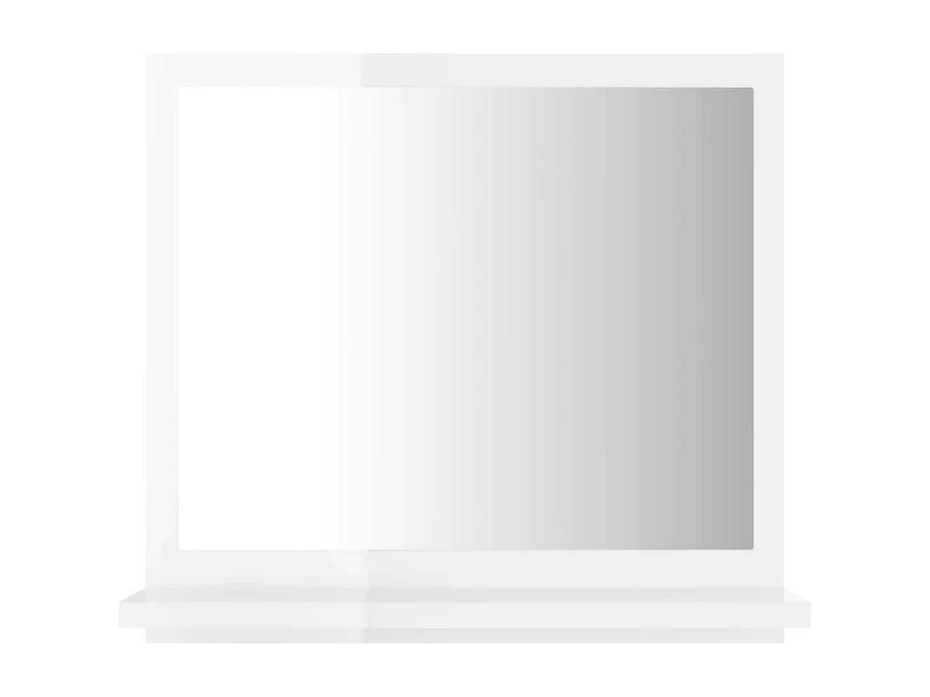 Miroir de salle de bain Blanc brillant 40x10,5x37 cm Aggloméré