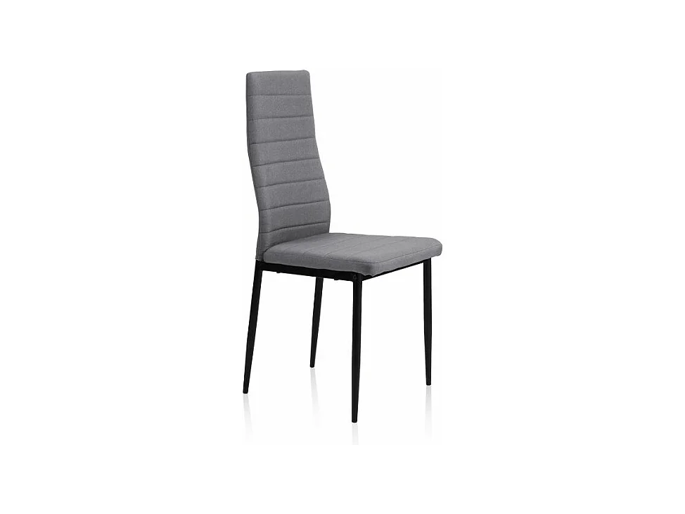 Pack 4 sillas comedor Niza tex gris 98x43x44 cm Adec