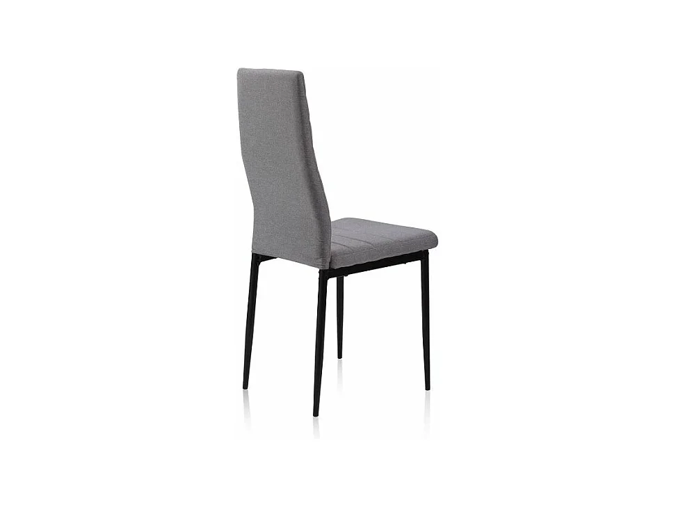 Pack 4 sillas comedor Niza tex gris 98x43x44 cm Adec