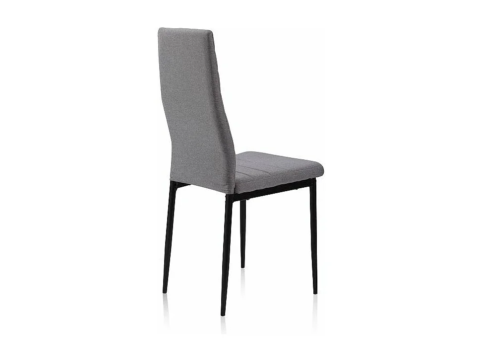 Pack 4 sillas comedor Niza tex gris 98x43x44 cm Adec