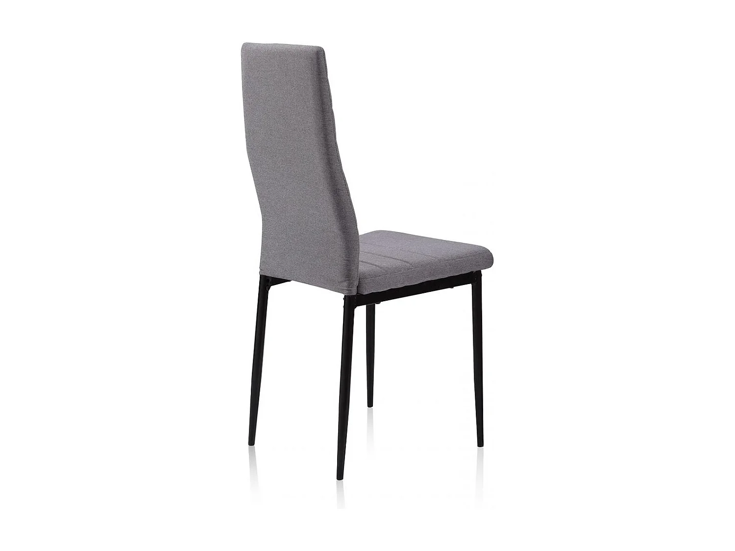 Conjunto de 4 cadeiras de jantar em tecido Niza Gris