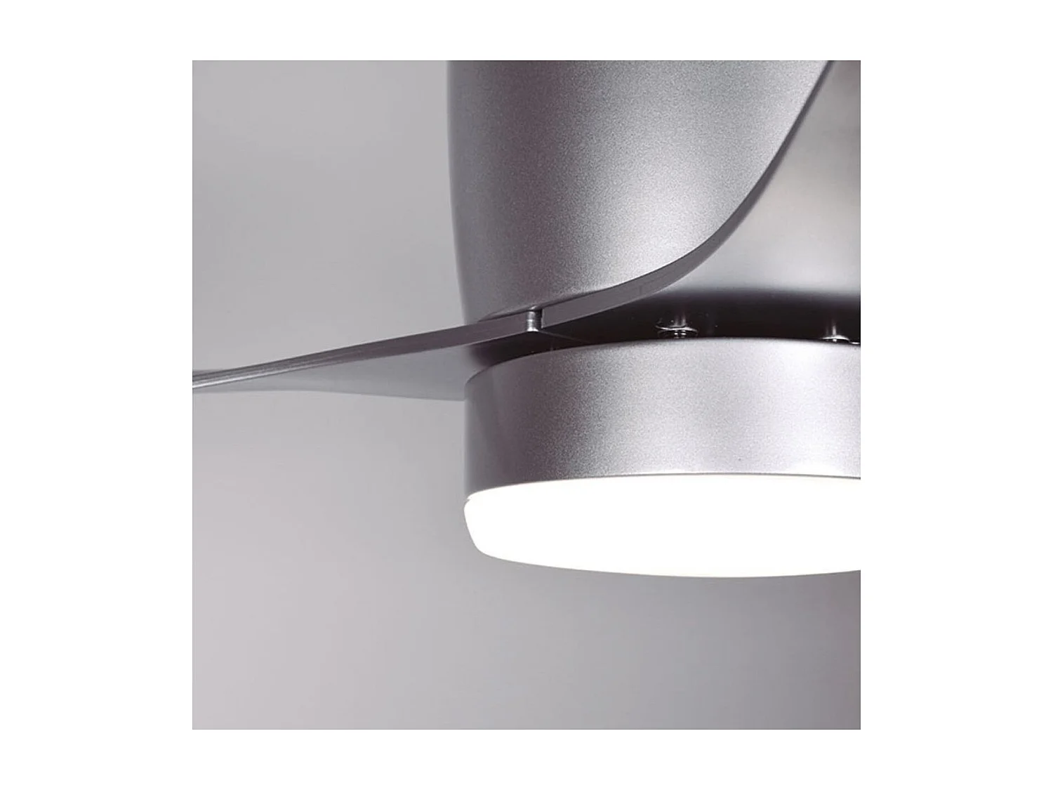 Ventilador Dc Nasim Plata Led Funcion Verano Invierno Control Remoto Interlusa