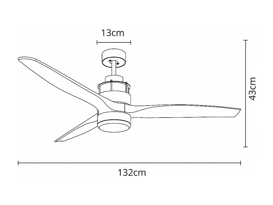 Ventilador  Dc Bravo Níquel  Led Control Remoto Funcion Verano Invierno Interlusa