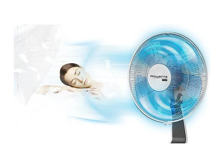 Rowenta Ventilateur sur pied 40cm 70w blanc/bleu - vu5640f0