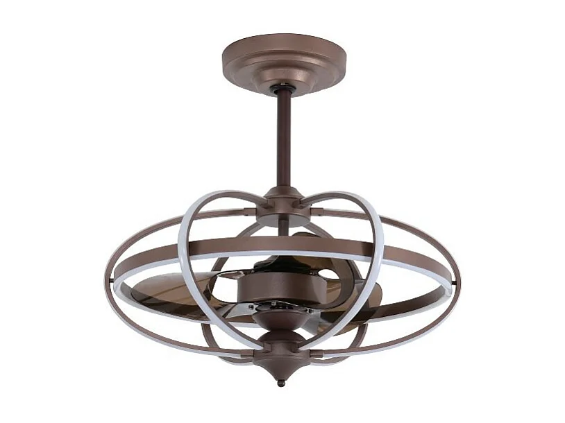 Ventilador Dc Imbat Marrón Funcion Interna Cct Regulable Led Interlusa