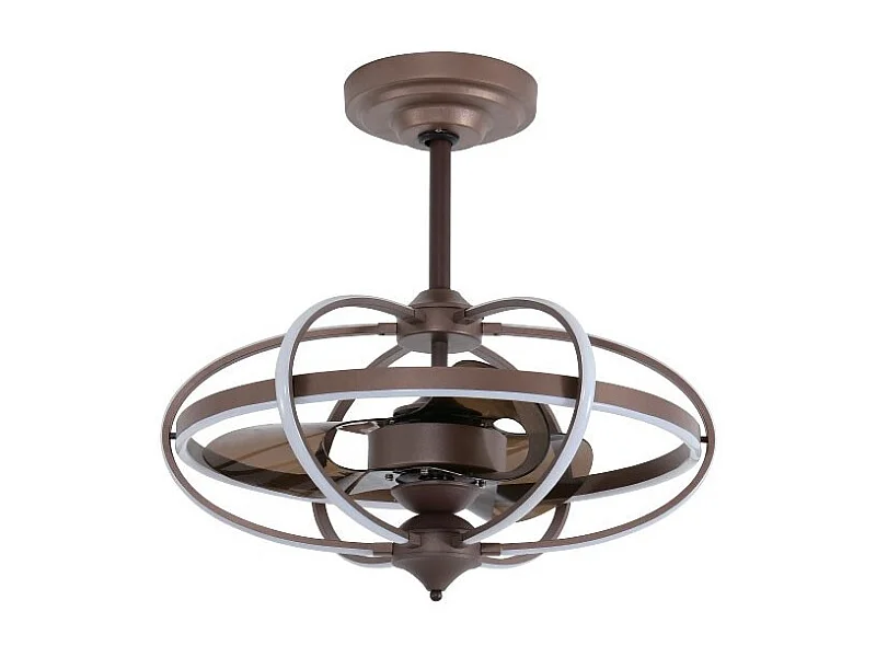 Ventilador Dc Imbat Marrón Funcion Interna Cct Regulable Led Interlusa