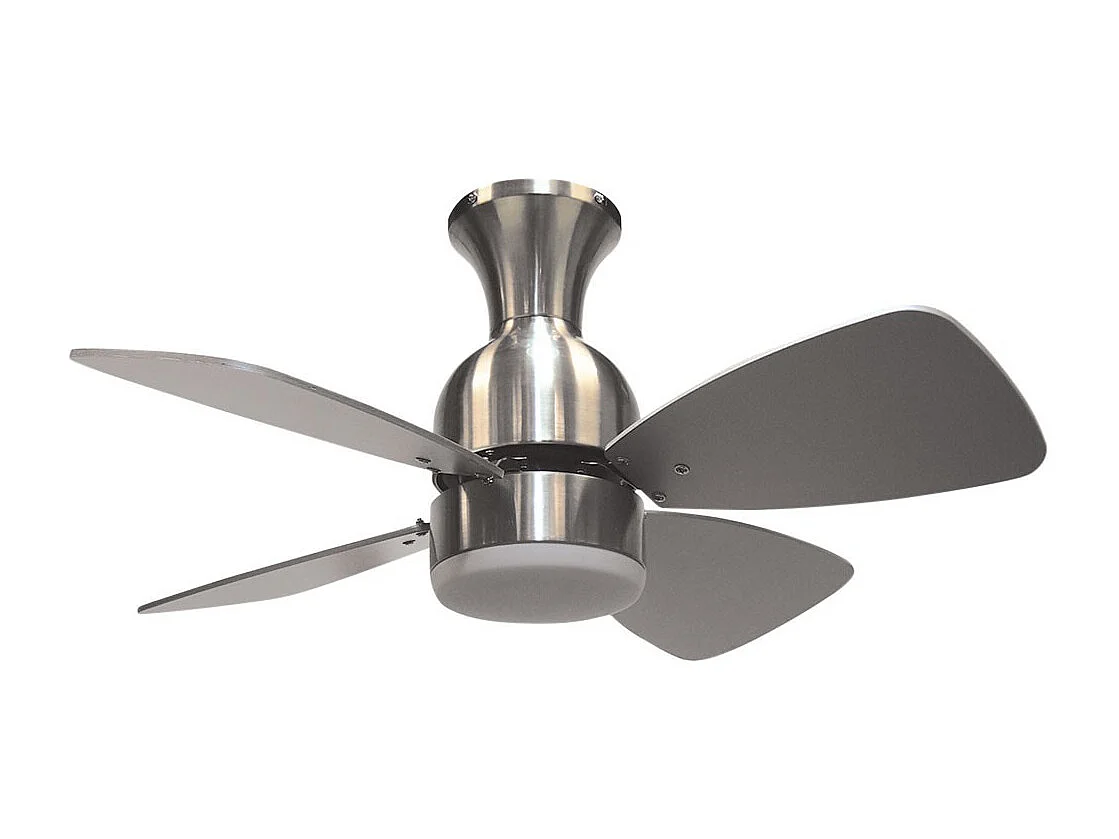 Ventilador Ac Fresco Níquel Modo Verano Y Invierno Temporizador  Led Interlusa