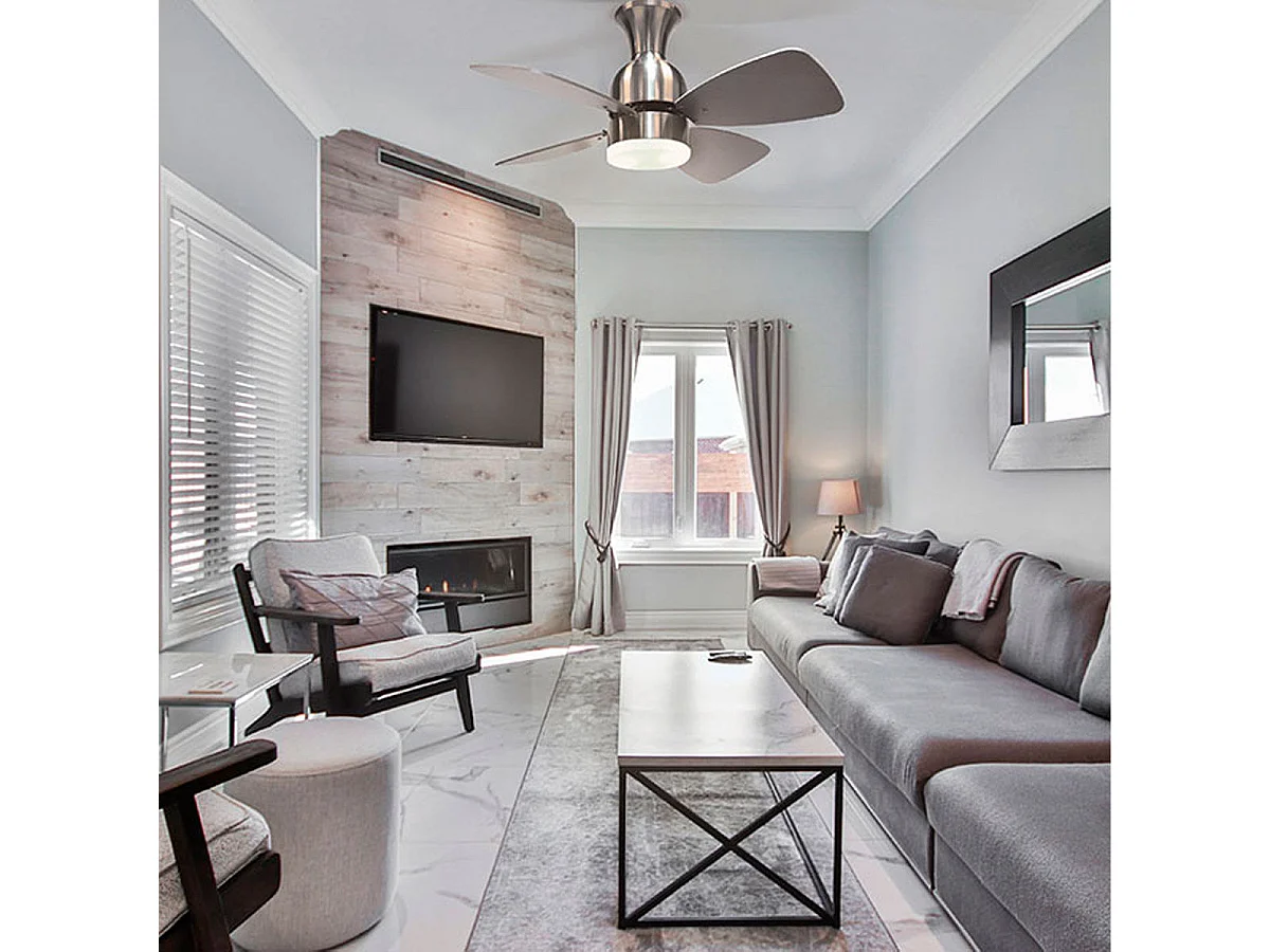 Ventilador Ac Fresco Níquel Modo Verano Y Invierno Temporizador  Led Interlusa