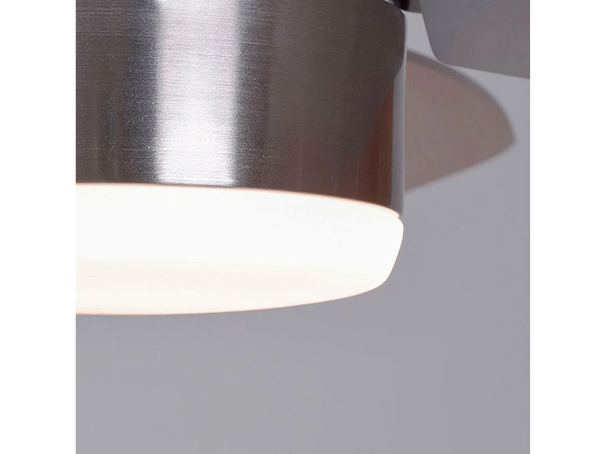 Ventilador Ac Fresco Níquel Modo Verano Y Invierno Temporizador  Led Interlusa