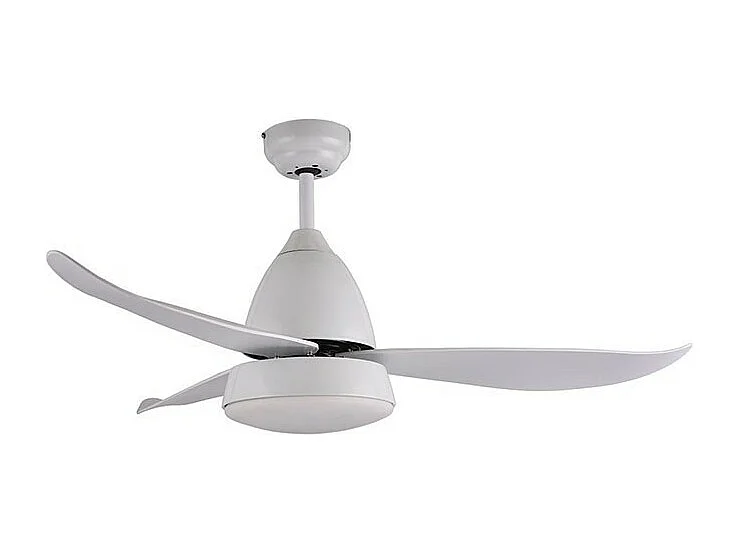 Ventilador Dc Marino Blanco Funcion Inverter Mando Distanca  Led Interlusa