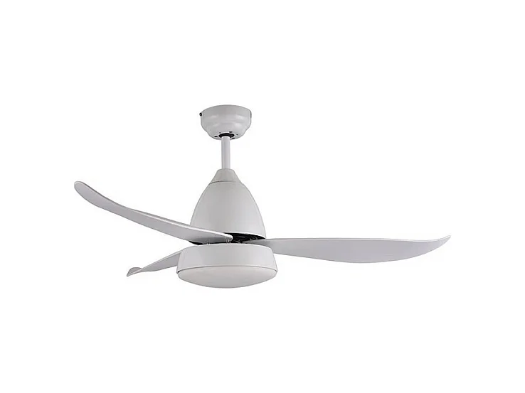 Ventilador Dc Marino Blanco Funcion Inverter Mando Distanca  Led Interlusa