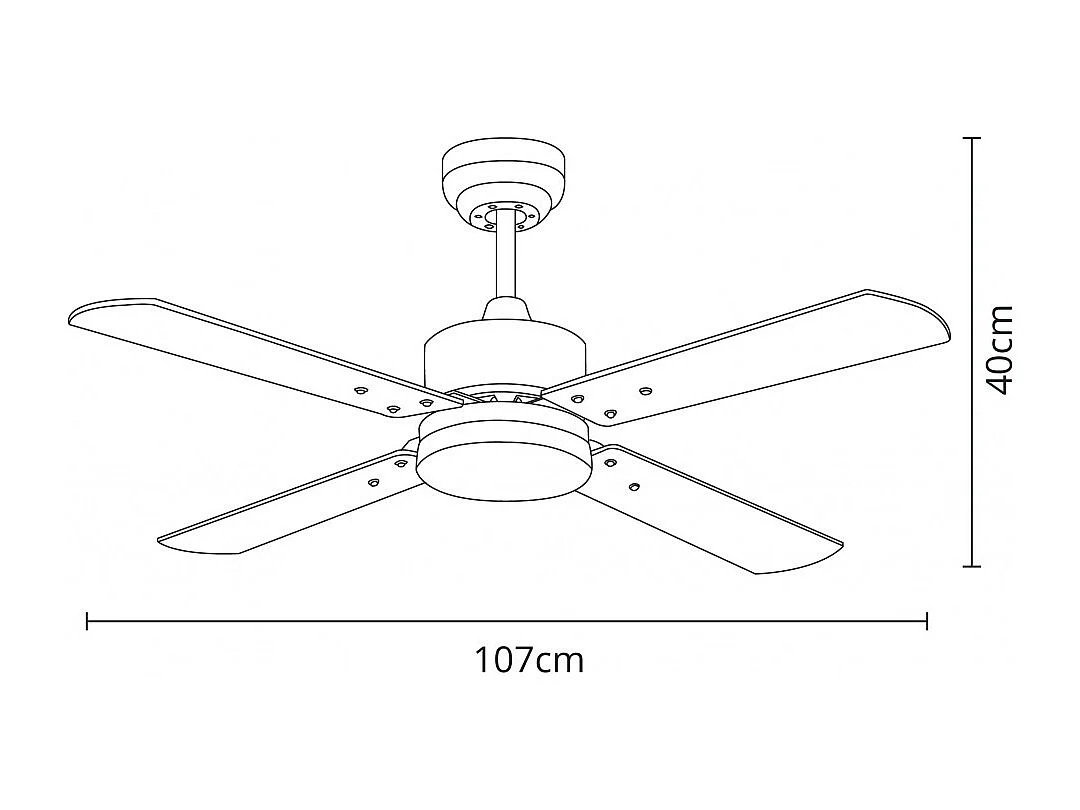 Ventilador Dc Kenia Cuero Funcion Inversa Temperatura Regulable Led Interlusa