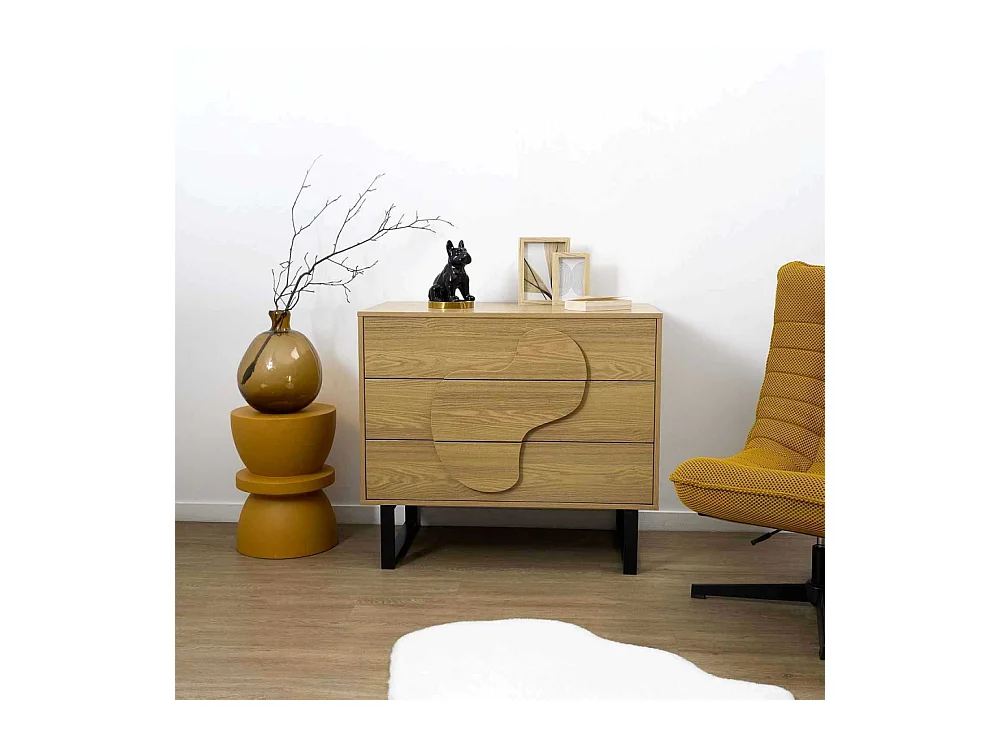 Commode Calypso Marron, Noir