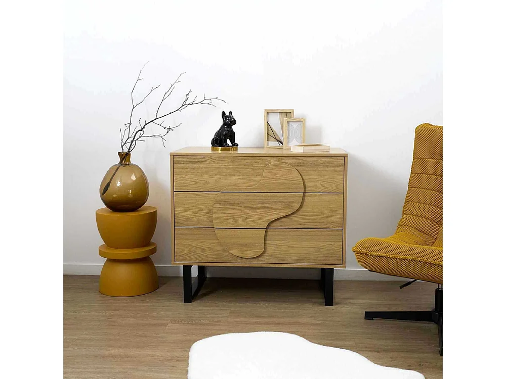 Commode Calypso Marron, Noir