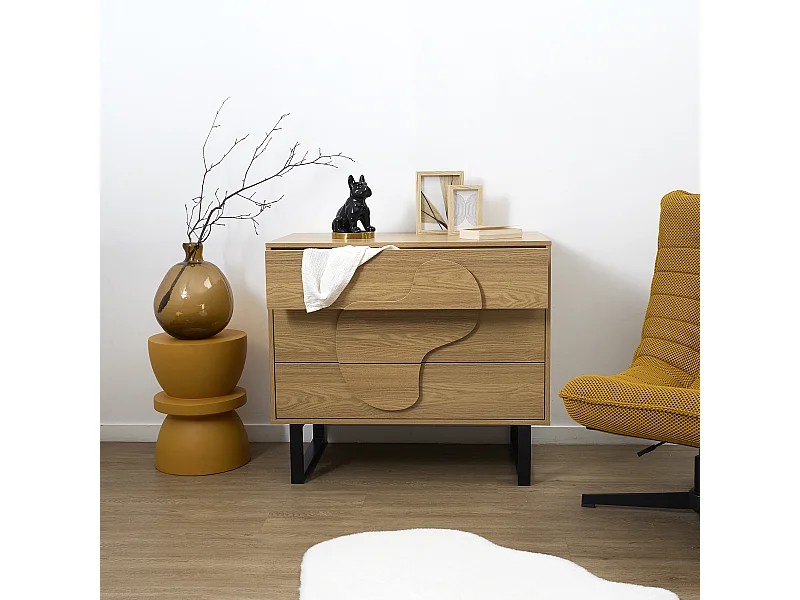 Commode Calypso Marron, Noir