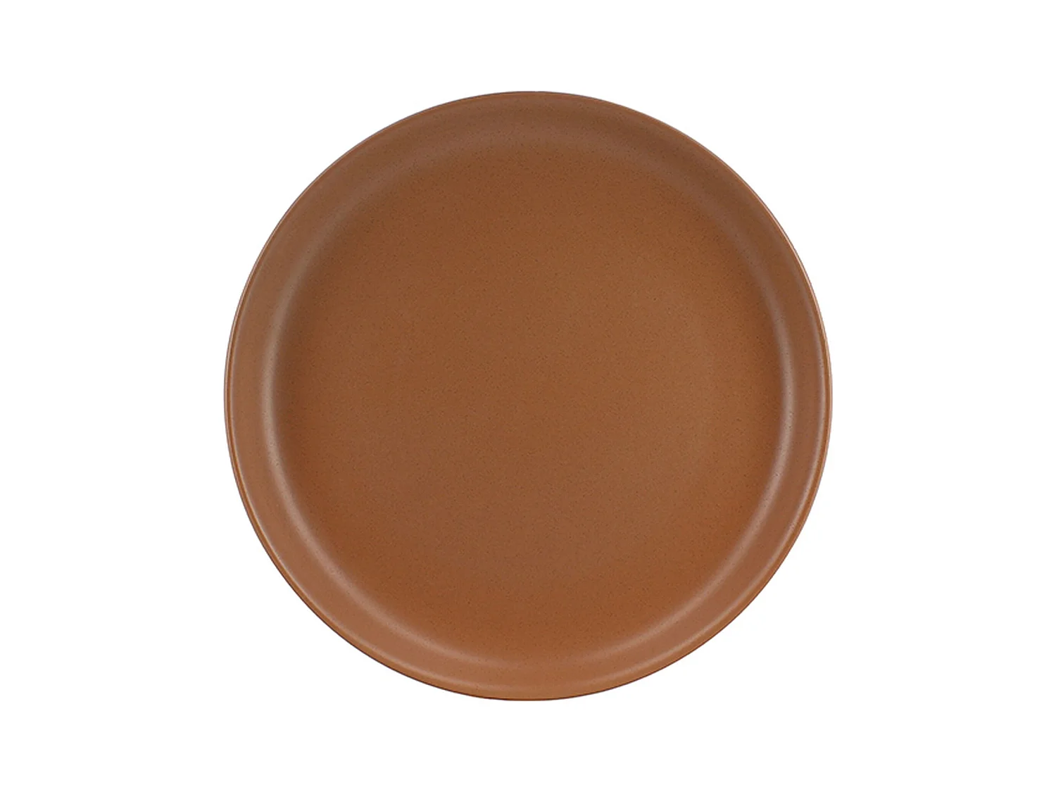 Novastyl - Lot 6 Assiettes Plates Arita 27cm En Gres Marron
