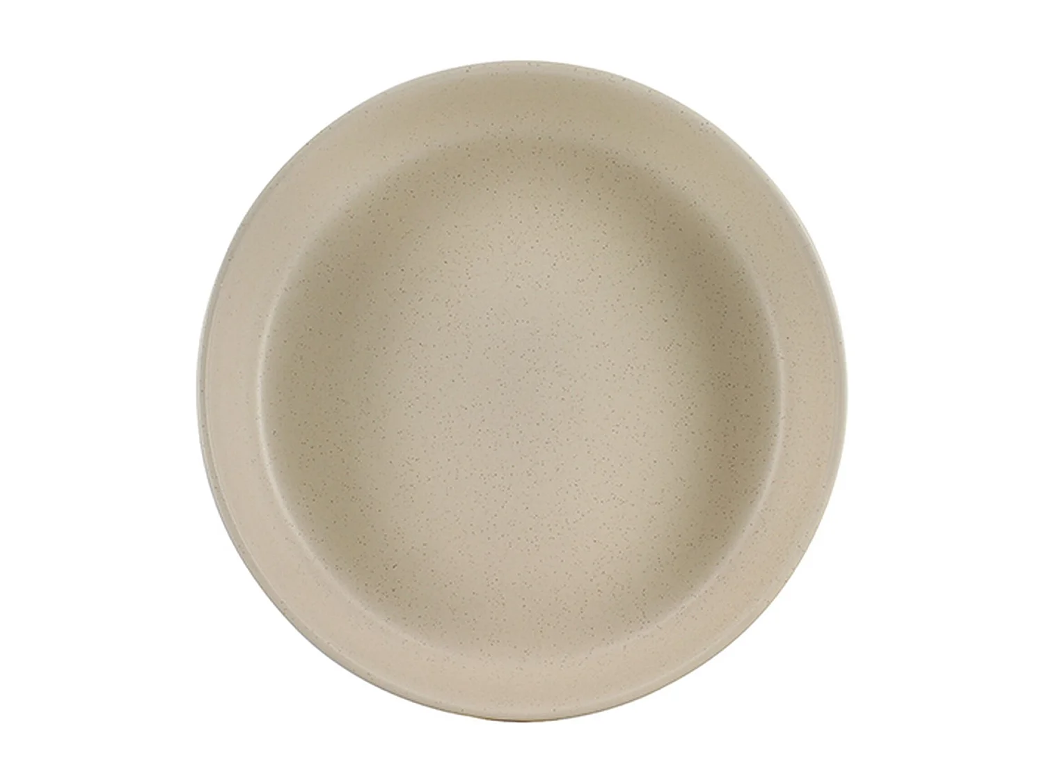 Novastyl - Lot 6 Assiettes Coupes Arita 20.5cm En Gres Beige