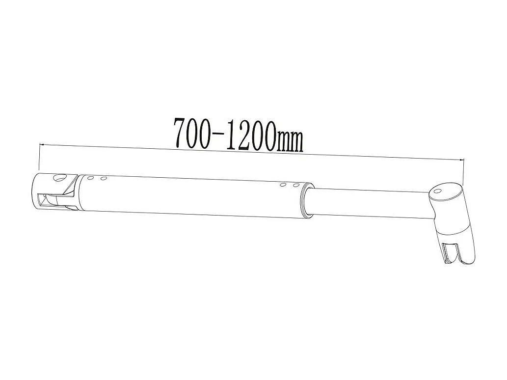 AICA paroi de douche à l'italienne 100x190cm,6mm verre anticalcaire avec bandes horizontales sérigraphiées,barre de fixation extensible 70-120cm