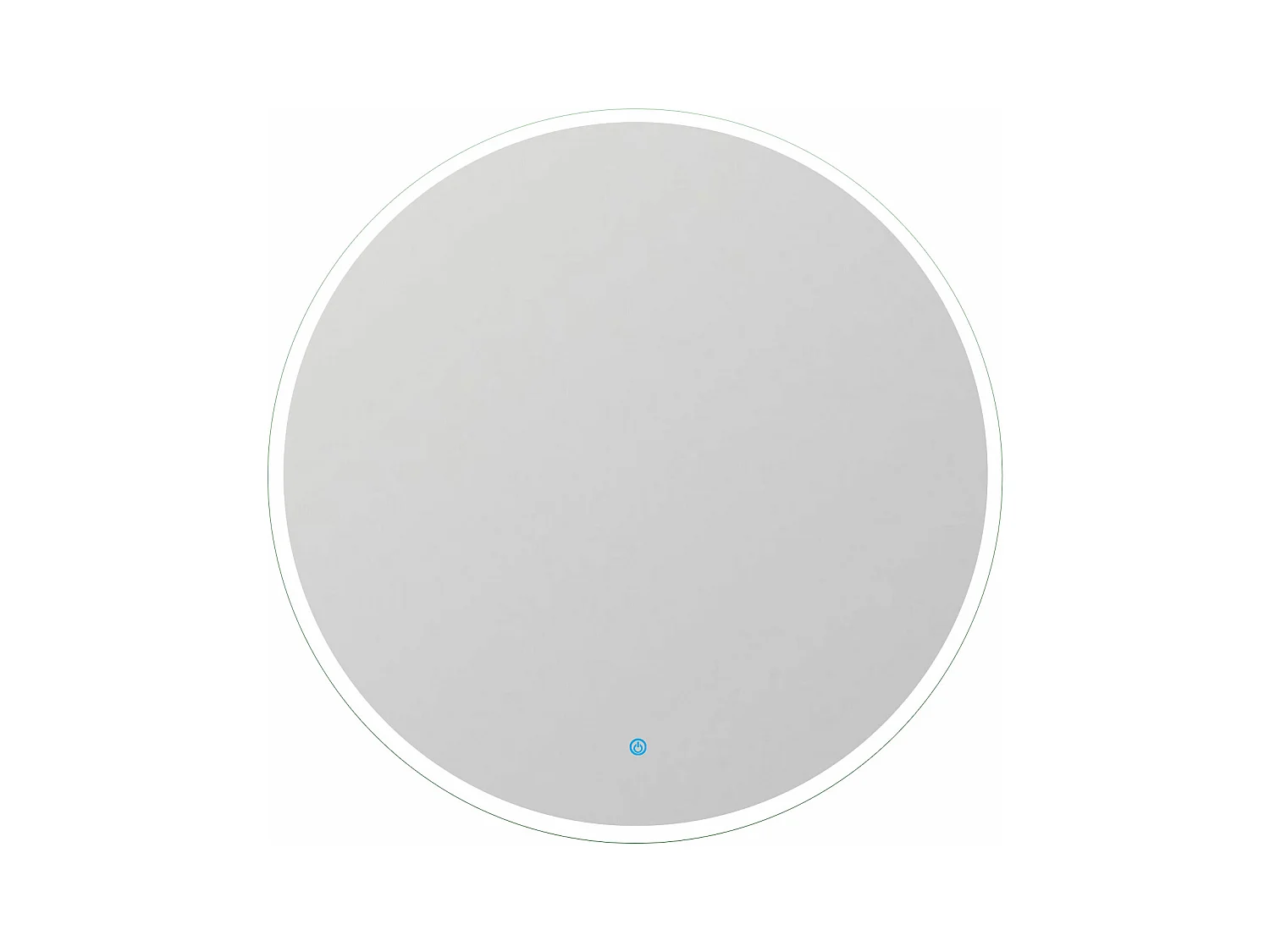 AICA Miroir de salle de bain rond 80x80cm LED tricolore anti-buée + mémoire + dimmable