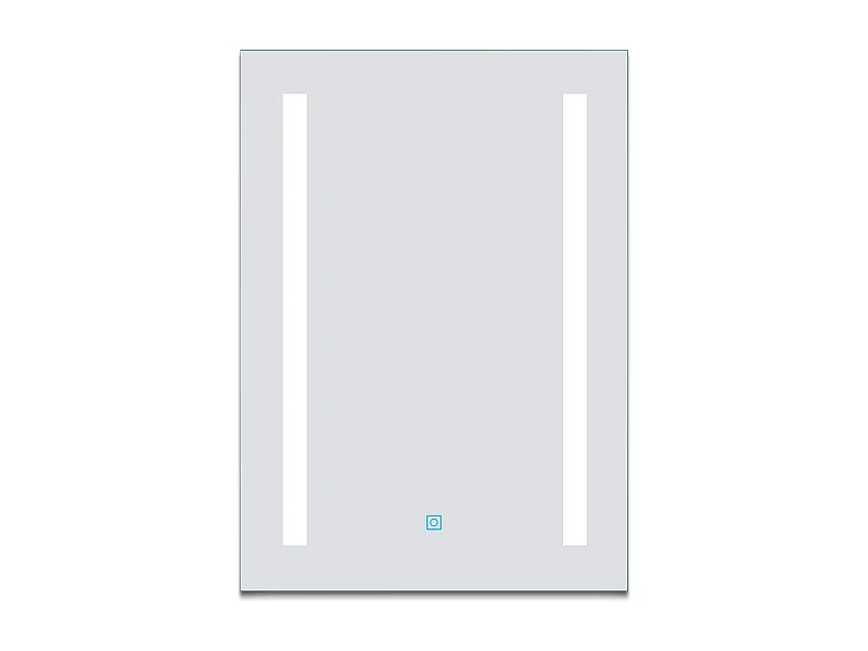 AICA Miroir de salle de bain 70x50cm avec gradation infinie, anti-buée et mémoire, miroir mural