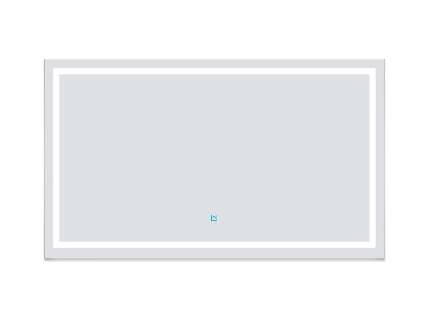 AICA Miroir de salle de bain LED dimmable, avec mémoire et anti-buée, 120x80cm, IP44