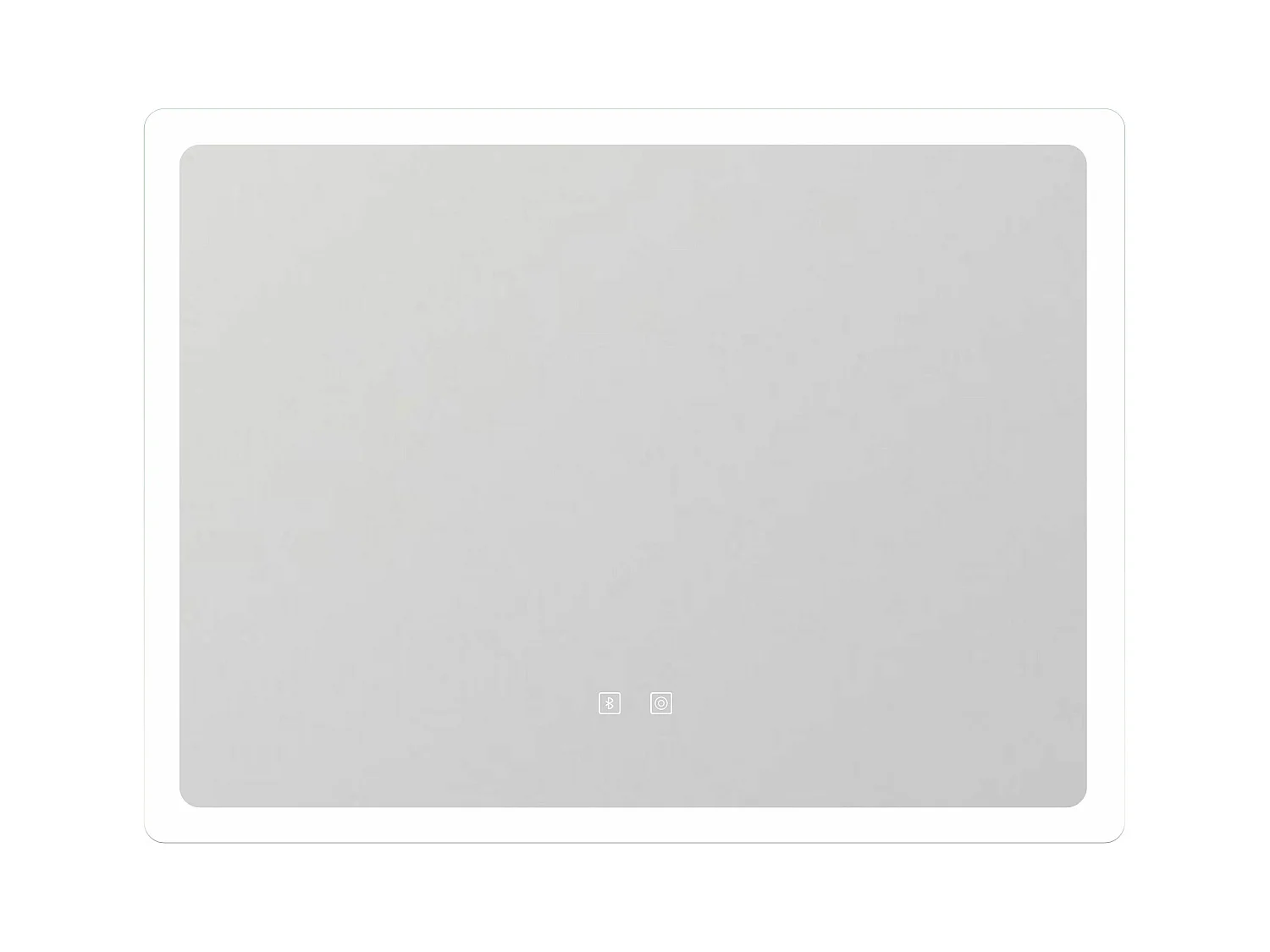 AICA Miroir de salle de bain Bluetooth LED 100x60cm avec tricolore + luminosité réglable + mémoire + anti-buée, IP44