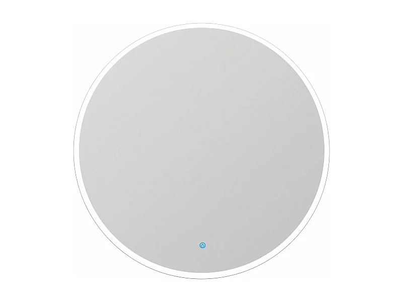 AICA Miroir de salle de bain rond 60x60cm LED tricolore anti-buée + mémoire + dimmable