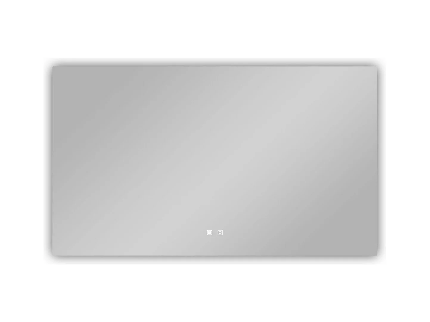 AICA Miroir de salle de bain rétro-éclairé sans cadre 100x60cm, Tricolore + Anti-buée + Mémoire + Dimmable