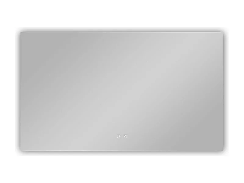 AICA Miroir de salle de bain rétro-éclairé sans cadre 100x60cm, Tricolore + Anti-buée + Mémoire + Dimmable