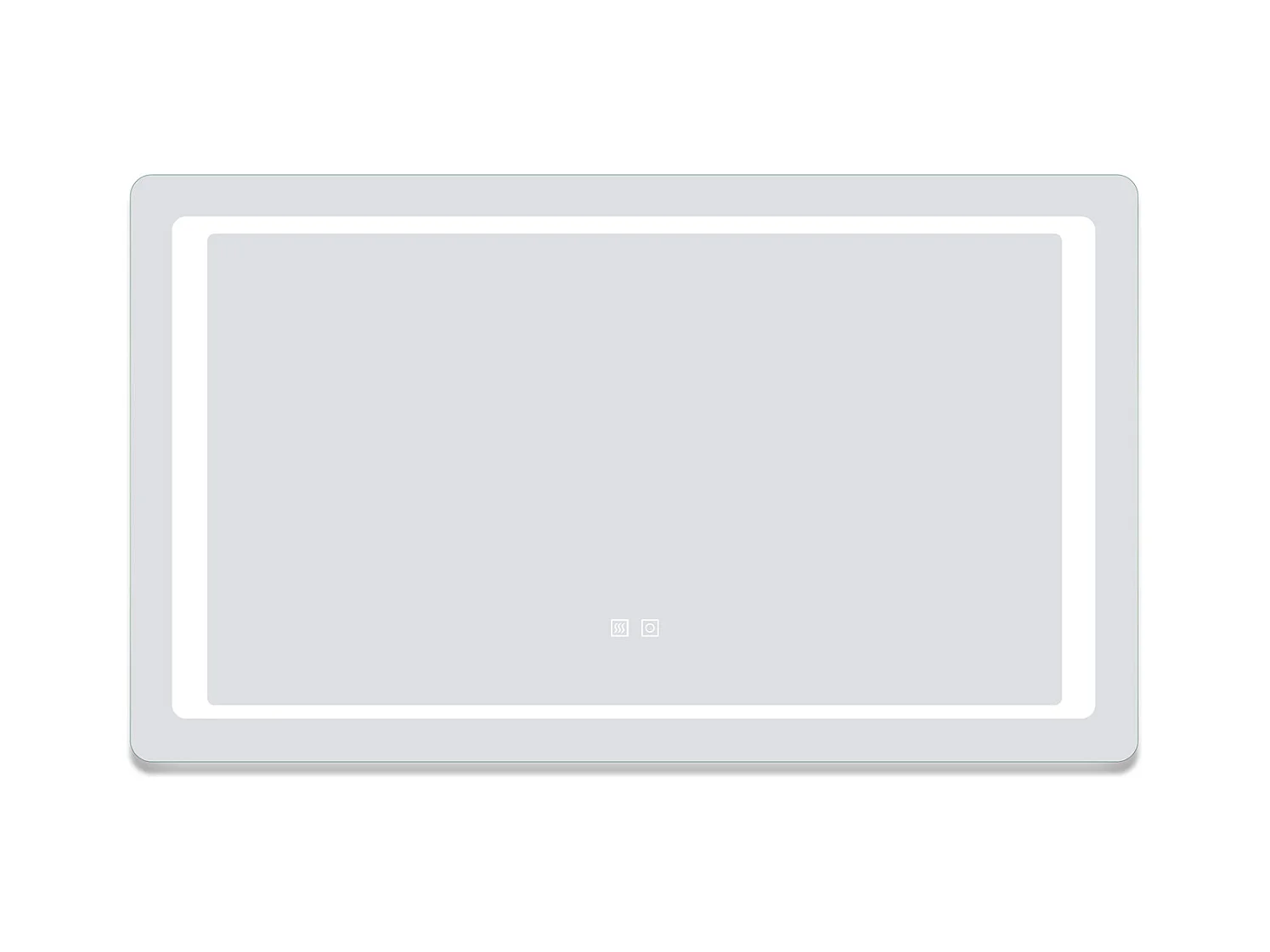 AICA Miroir de salle de bain à LED, dimmable et mémoire, 120x70cm miroir lumineux anti-buée