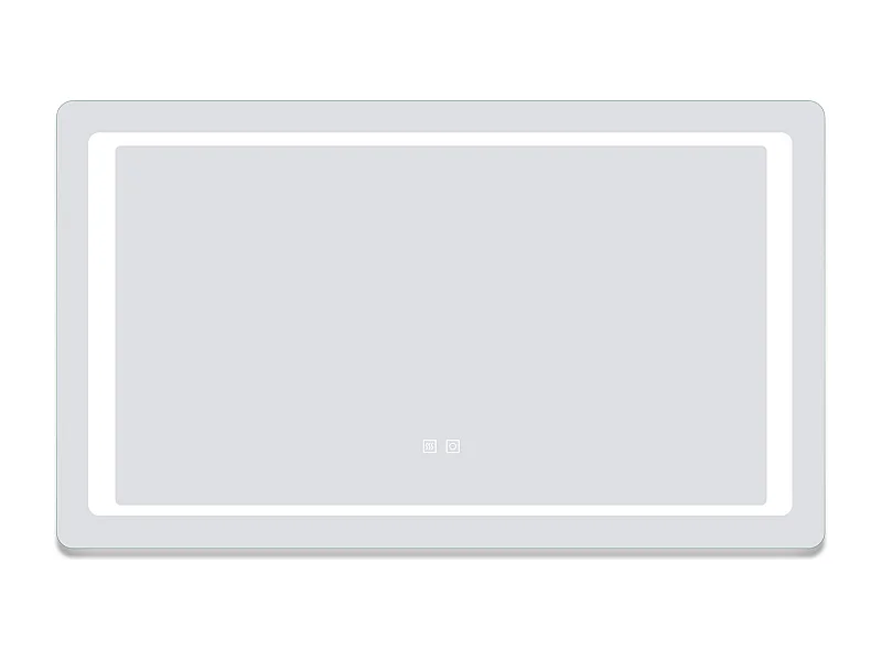 AICA Miroir de salle de bain à LED, dimmable et mémoire, 120x70cm miroir lumineux anti-buée