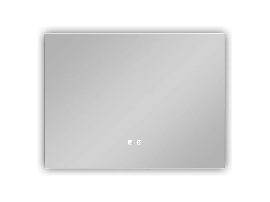 AICA Miroir de salle de bain rétro-éclairé sans cadre 70x50cm, Tricolore + Anti-buée + Mémoire + Dimmable