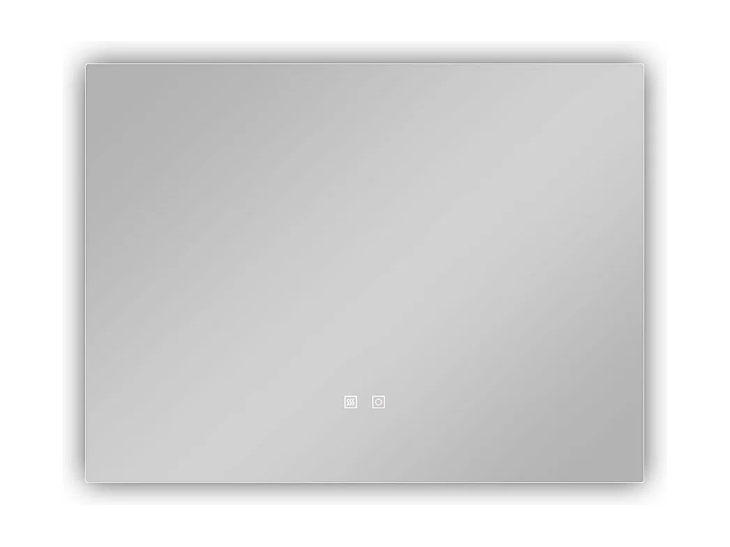 AICA Miroir de salle de bain rétro-éclairé sans cadre 70x50cm, Tricolore + Anti-buée + Mémoire + Dimmable