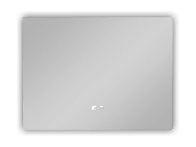 AICA Miroir de salle de bain rétro-éclairé sans cadre 70x50cm, Tricolore + Anti-buée + Mémoire + Dimmable