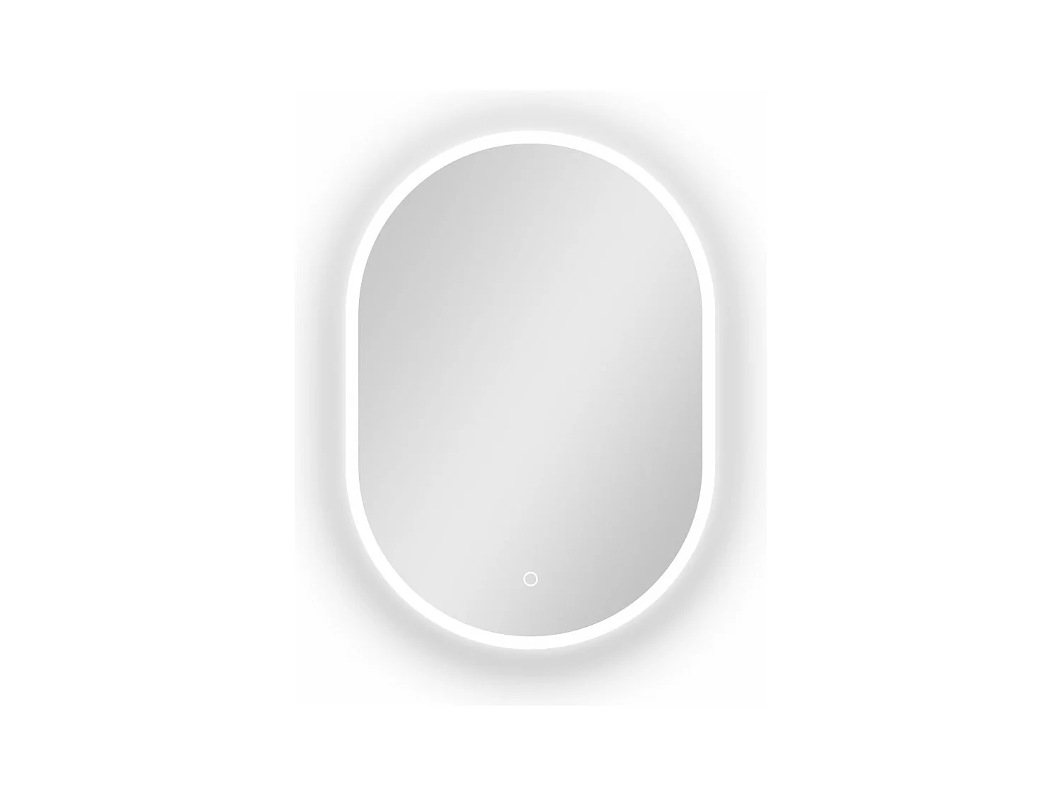 AICA Miroir salle de bain LED 45x75cm tricolore + anti-buée + dimmable + mémoire