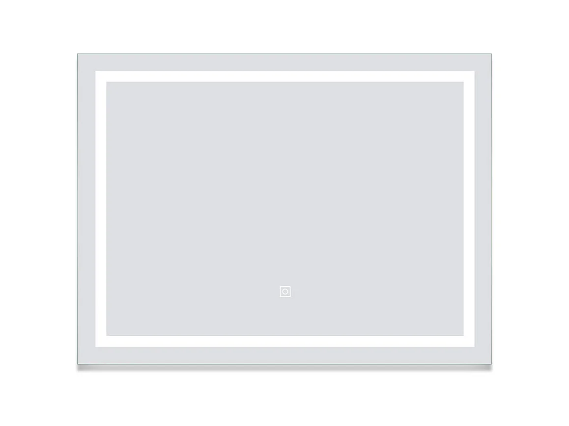 AICA Miroir de salle de bain 100x60cm Tri-color anti-buée LED avec mémoire et lumière gradation