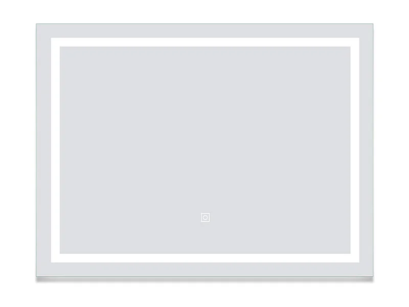 AICA Miroir de salle de bain 100x60cm Tri-color anti-buée LED avec mémoire et lumière gradation