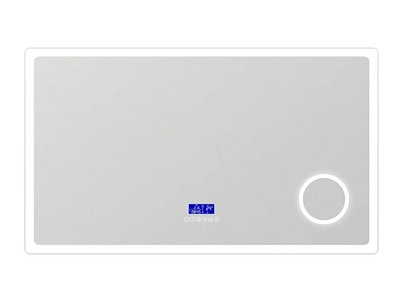 AICA Miroir de salle de bain led bluetooth, 160x80cm Anti-buée, 3x Loupe, 3 couleurs de lumière