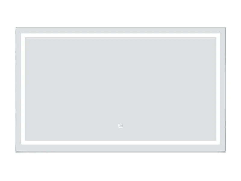 AICA Miroir de salle de bain 120x70cm Tri-color anti-buée LED avec mémoire et lumière gradation