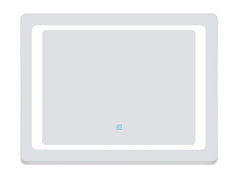 AICA Miroir de salle de bain LED 70x50cm avec gradation infinie, anti-buée et mémoire