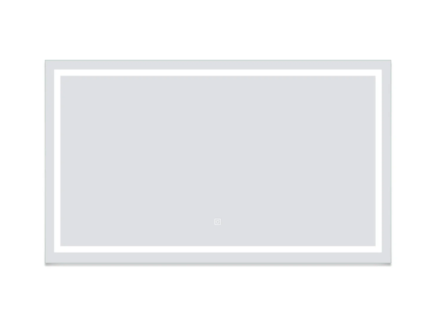 AICA Miroir lumineux de salle de bain 120x70cm Tri-color anti-buée LED avec mémoire et lumière gradation