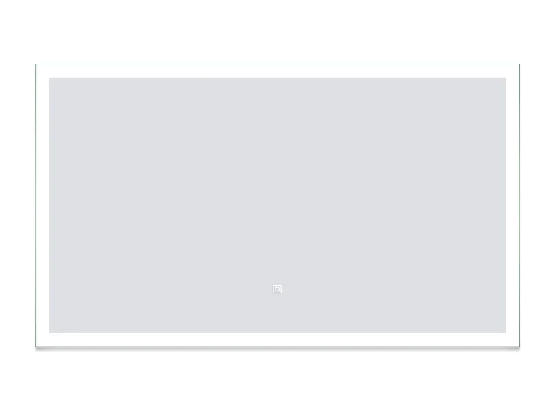 AICA Miroir de salle de bain 120x70cm LED tricolore anti-buée + mémoire + dimmable