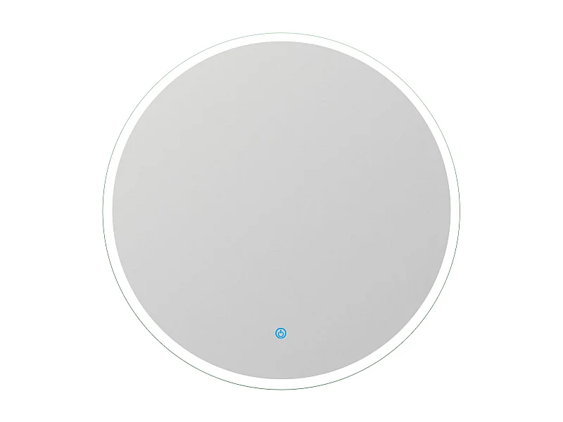 AICA Miroir de salle de bain rond LED 60cm, dimmable + mémoire, IP44