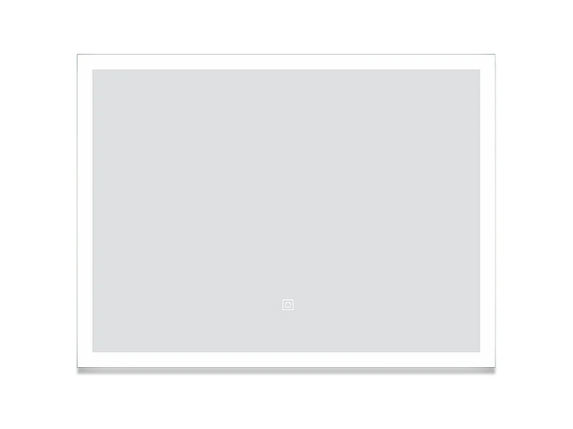 AICA Miroir de salle de bain 80x60cm LED tricolore anti-buée + mémoire + dimmable