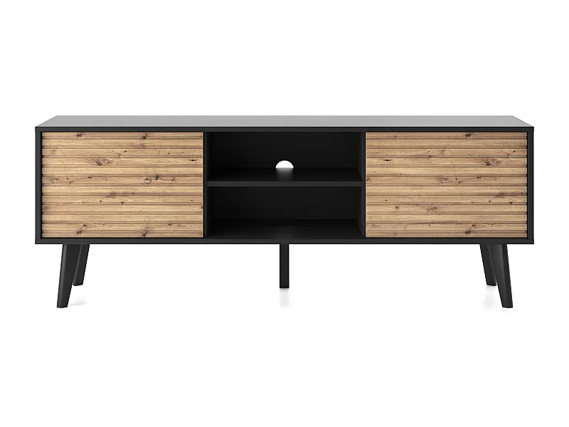 Mobile TV: Nero / Rovere Artigianale, 154 x 56 x 39 cm