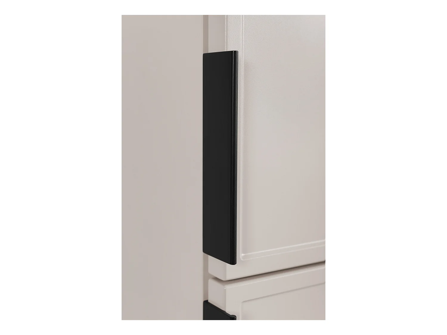 Meuble de salle de bain, Cachemire, poignée noire, 35 x 136 x 27 cm