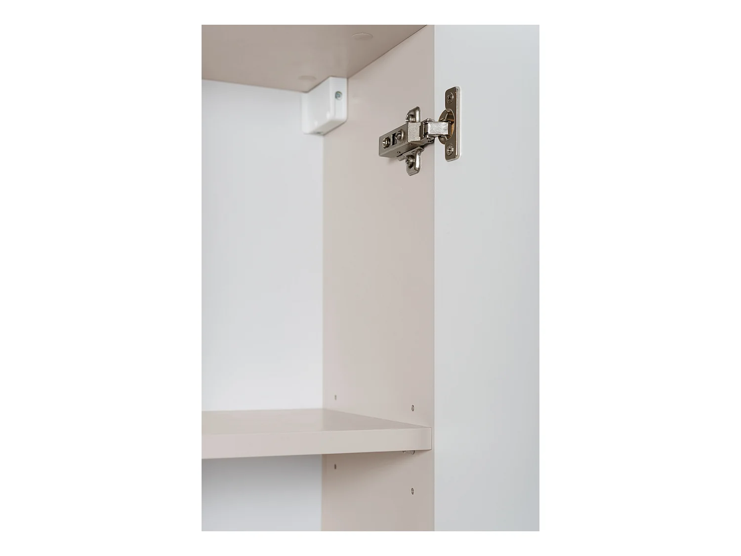 Meuble de salle de bain, Cachemire, poignée noire, 35 x 136 x 27 cm