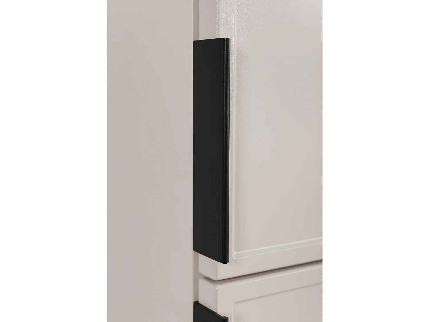 Meuble de salle de bain, Cachemire, poignée noire, 35 x 136 x 27 cm