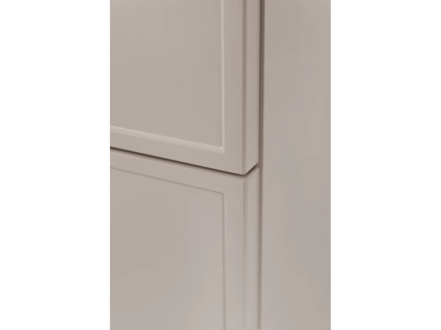 Meuble de salle de bain, Cachemire, poignée noire, 35 x 136 x 27 cm