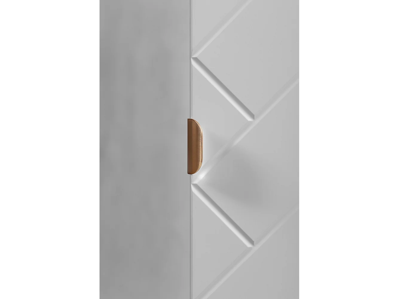 Meuble de salle de bain, Blanc Mat, 35 x 136 x 27 cm, poignées dorées